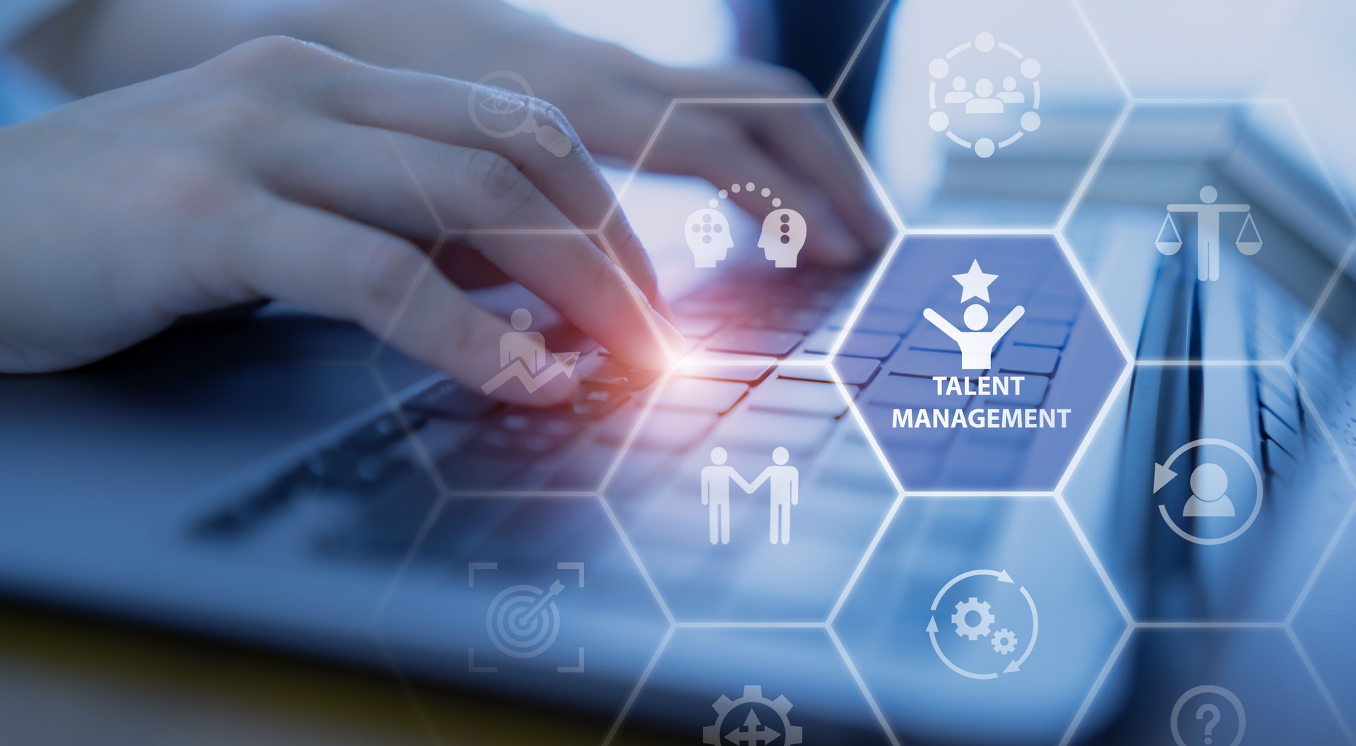 Talented human resources - company success concept.  Talent management systems for sustainable business success. Helps you maximize the value of employees. Productive people, motivate others to grow.